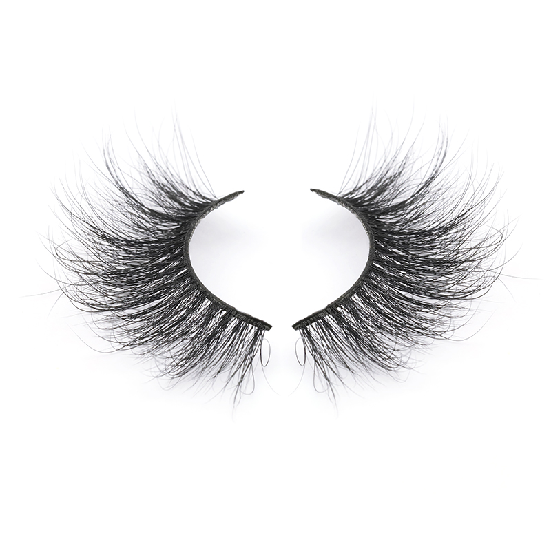Eyelash Supplier Sell Real Mink Fur 5D 25mm Strip Lashes with Private Label in the Uk JN126